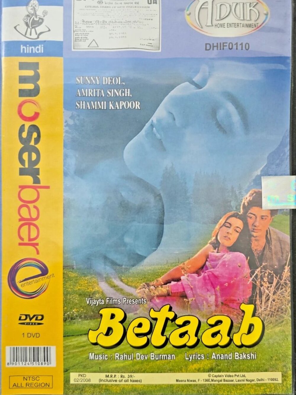 Betaab (1983) Bollywood Classic Movie [DVD] - Brand New and Factory Sealed